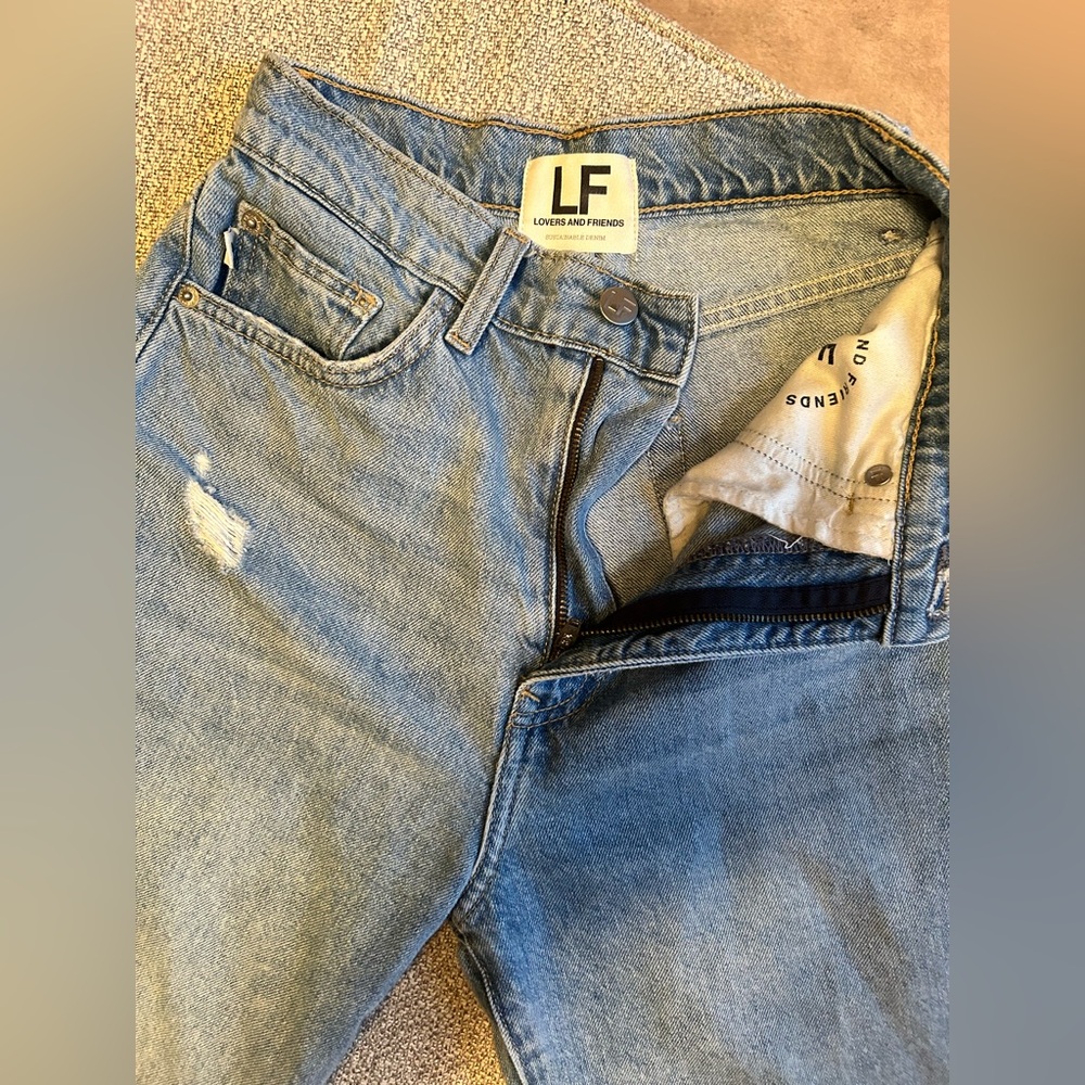 Lovers and Friends X Revolve Lennon Super High Rise Barrel Jeans Size 23 - Picture 13 of 16